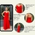 Vestido Vermelho Longo Elegante Com Fenda Linha Luxo - comprar online