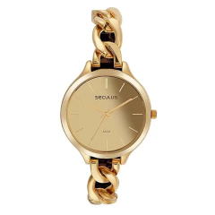 Relógio Seculus Feminino Corrente 77170LPSVDS1 - Dourado