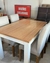 Mesa Clásica Combinada en Madera Paraíso y Blanco