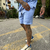 Bermuda Rugby Assinatura - Masculina - Azul Sky •The Court Concept - comprar online