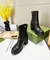 Bota Gucci GG salto médio - couro preto - comprar online