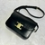 Bolsa Celine Triomphe Teen - preto com dourado - comprar online