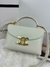 Bolsa Celine Nino Teen - branco com dourado - comprar online