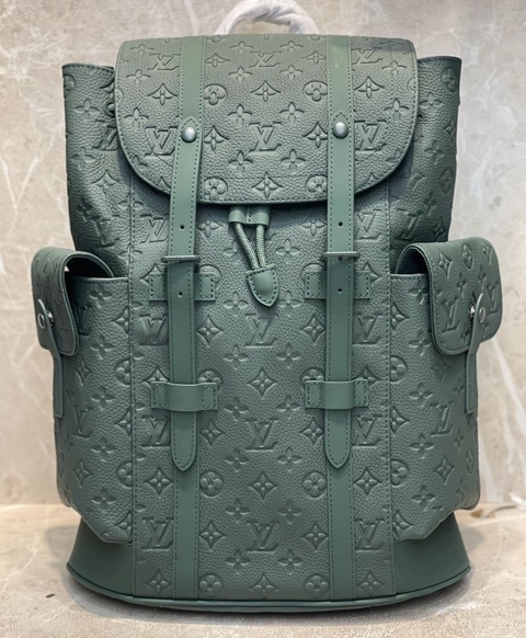 Mochila Louis Vuitton Christopher MM - verde - comprar online