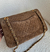 Bolsa CH double flap classic - camurça marrom com dourado - comprar online