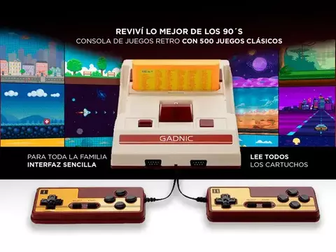 Consola de videojuegos retro Gadnic