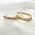 Argola Dourada Trabalhada - comprar online