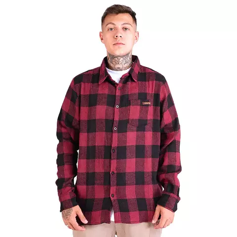 CAMISA YOURFACE FLANELADA XADREZ VERMELHA