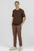 CAMISETA K&J TEXTURA COMFORT MARROM - Salt For Men