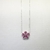 Colar Flor Pink Cravejado