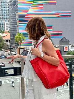 TOTE KELLY ROJO CARMIN - TANA S BAGS