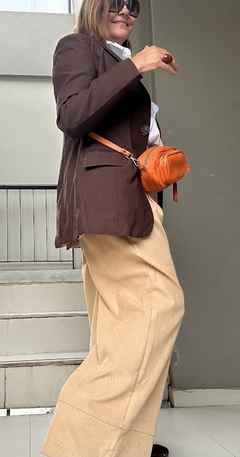 BLAZER MILAN (marrón chocolate) Talle M - TANA S BAGS