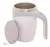 Caneca Mixer De Aço Inox Com Tampa Branca 440ml Lyor