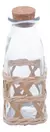 Garrafa Porta Mantimentos Vidro E Fibra Rattan Wollf 210ml