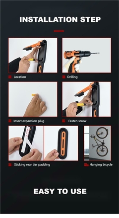 soporte cuelga bicicletas pared - tienda online