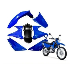 kit de plásticos yamaha xtz 125 azul 7 piezas