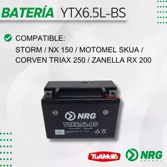 Batería NRG YTX6.5L-BS de gel en internet