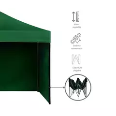 GAZEBO PLEGABLE 3X3M CON PAREDES LATERALES en internet