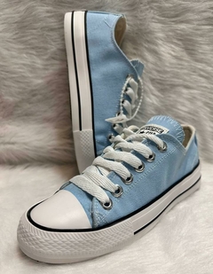 Zapatillas De Lona Celestas Hermosas - KLEBEL