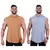 Imagem do Kit 2 Regata Com Toucas Masculino Lisas Sem Estampas Slim Multicolo
