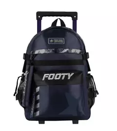 Mochila carro BIG KIDS FOOTY 18" AZUL/NEGRO