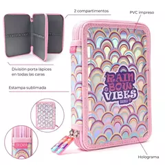 CARTUCHERA DOS PISOS HAPPY PRINTS SKORA