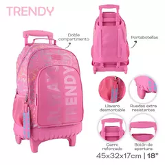 Mochila TRENDY Con carro 18"