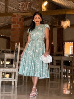 CONJUNTO FLORAL VERDE ALDEZI