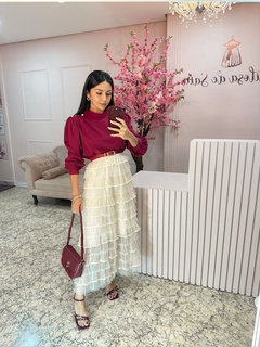 SAIA FLORENCE TULE BABADO - comprar online