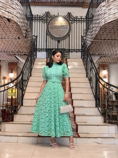 VESTIDO MARIA DE RENDA COM CINTO - ESTILOSA DE SAIA