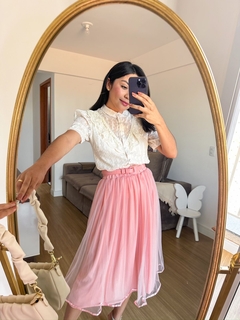 BLUSA MARTA DE RENDA - ESTILOSA DE SAIA