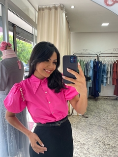 BLUSA RUTE TRICOLINE COM STRASS - loja online