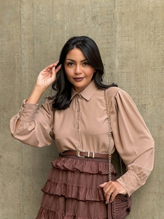 CAMISA MELIS CREPE MANGA LONGA - comprar online