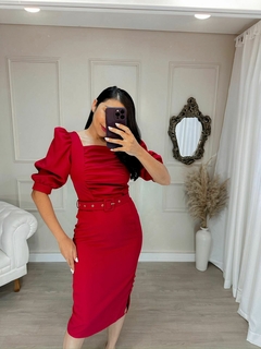 VESTIDO CÉLIA TUBINHO COM CINTO - ESTILOSA DE SAIA