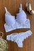 CONJUNTO CROPPED EM TULE E RENDA COM BOJO E COM ARO DETALHES DE TIRAS NAS COSTAS - comprar online