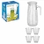 Kit Jarra Vidro c/ 4 Copos