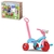 Triciclo Motinha Mini Moto Com Tres Rodas Com Empurrador Andador Infantil Motoca Motinha Velocipede (Azul e rosa)