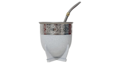 Imagen de Mate Imperial Grande MALVÓN con bombilla de acero inoxidable