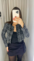 JAQUETA CROPPED DE TWEED COM LUREX - loja online