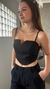 CROPPED ALFAIATARIA COM DECOTE V na internet