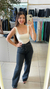Calça jeans Preta brilho - Kombi Teen