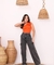 CALÇA WID CARGO COM ELÁSTICO NA CINTURA ATRAS