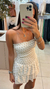 VESTIDO LASTEX OFF WHITE na internet