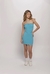 vestido cut out com alca multi amarracoes em malha canelada - comprar online