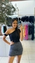 Cropped Canelado Ombro Só - comprar online