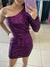 Conjunto Paetê Roxo Nula Manga - comprar online