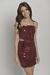 Vestido Paetê Vinho