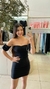 Vestido Manga Balone Preto