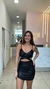 VESTIDO DE PAETE COM FENDA CURVADA - comprar online