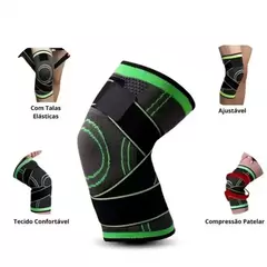 Joelheira Fitness Compressão Ajustavel com Velcro - 01 peça - loja online